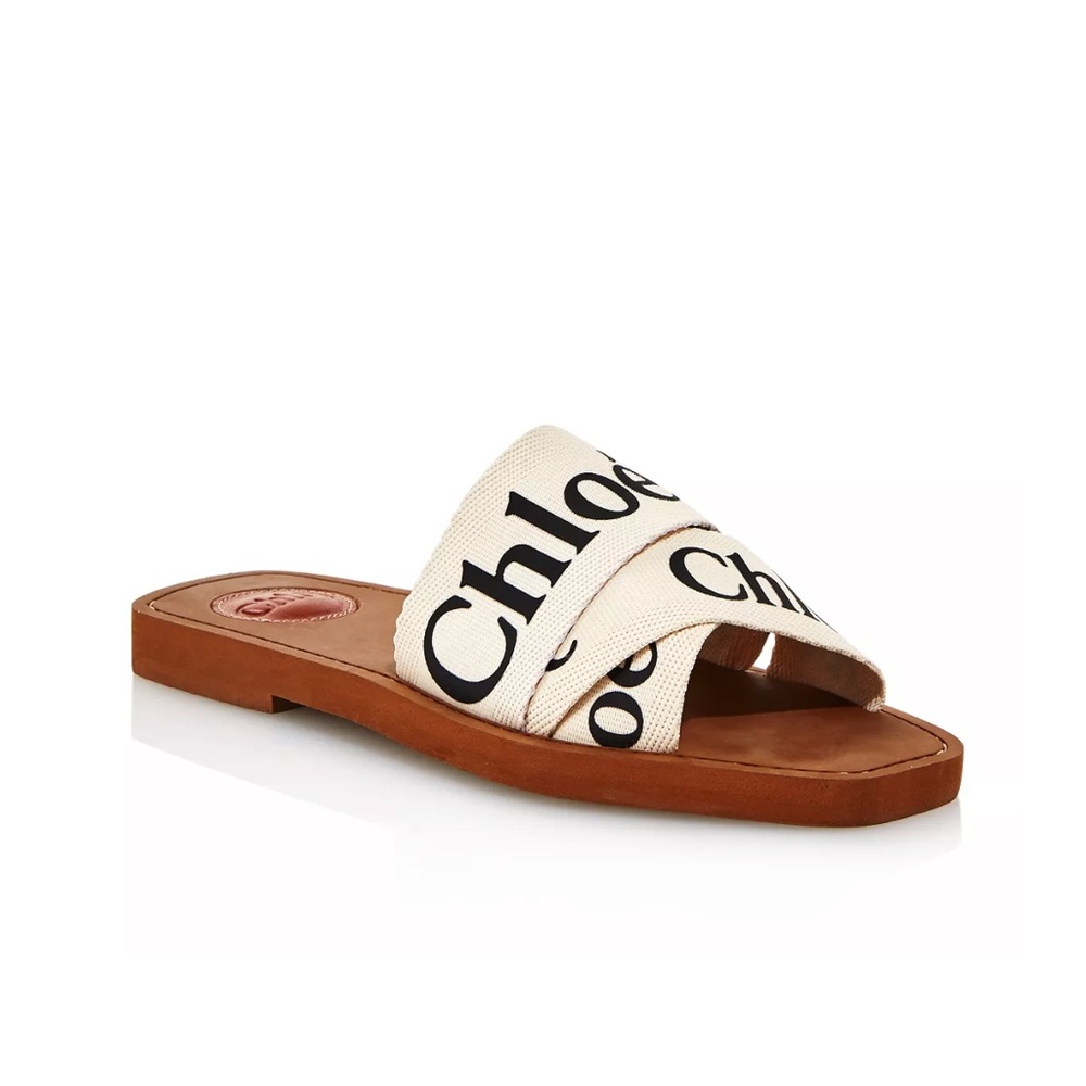 Chloe white sandals size 7, brand new
